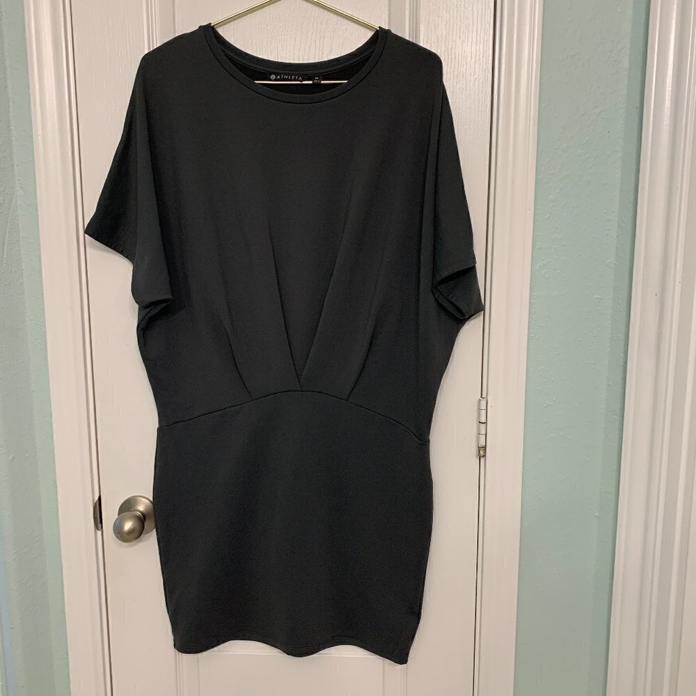 Athleta Pronto Black Pleated Dress Year 2018